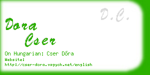 dora cser business card